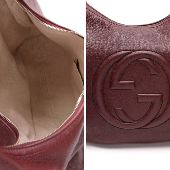 100% Auth Gucci Soho Hobo BagPebbled Calfskin - Picture 4 of 8